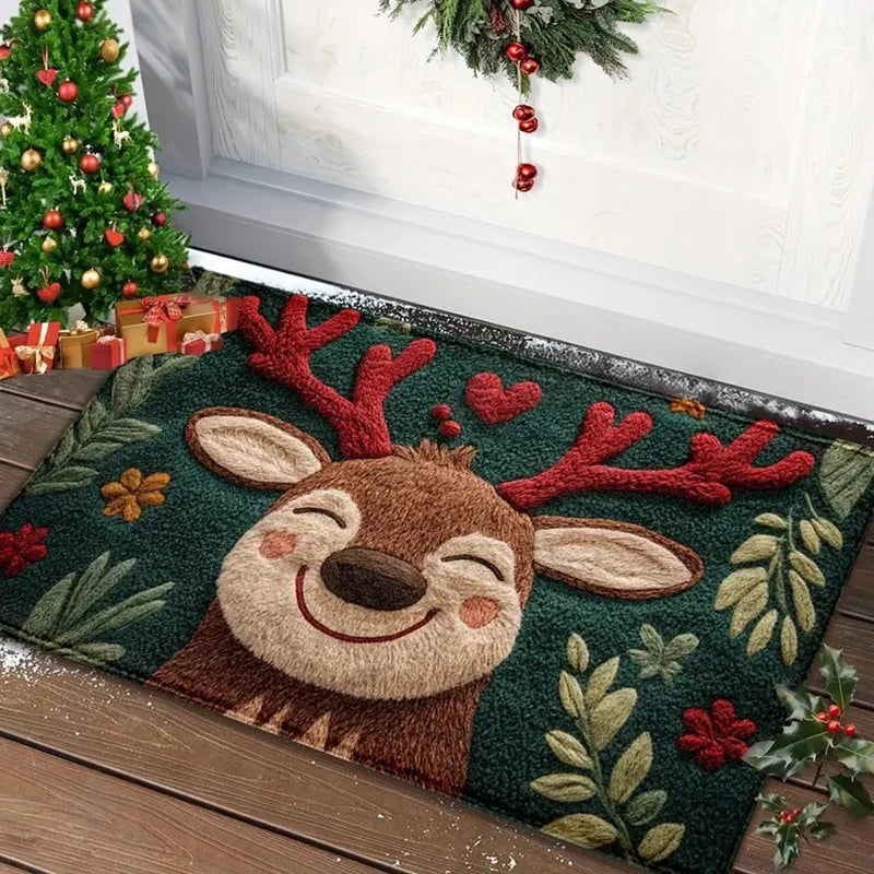 Christmas Door Mat Red Santa Claus Outdoor