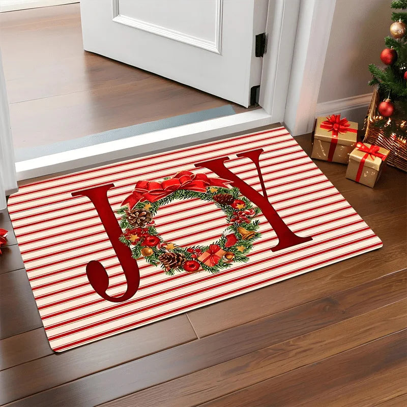 Christmas Door Mat Red Santa Claus Outdoor