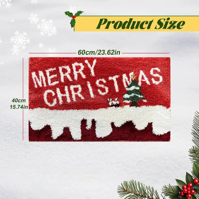 Christmas Door Mat Red Santa Claus Outdoor