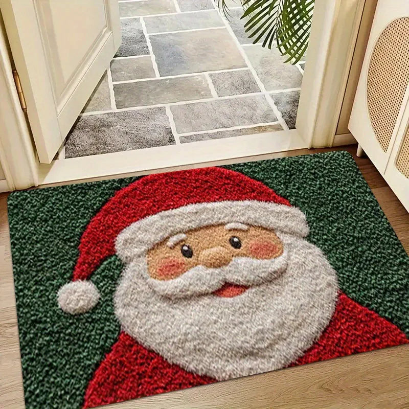 Christmas Door Mat Red Santa Claus Outdoor