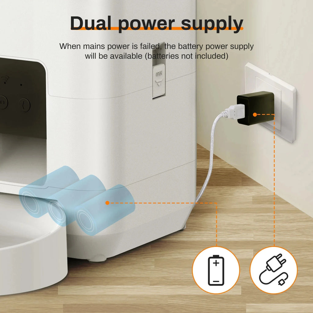 Automatic Pet Feeder 3.5L Automatic Cat Food Dispenser