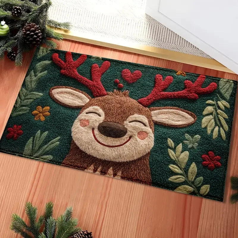 Christmas Door Mat Red Santa Claus Outdoor