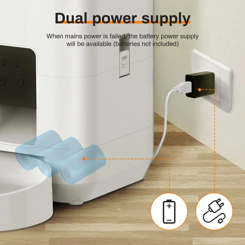 Automatic Pet Feeder 3.5L Automatic Cat Food Dispenser