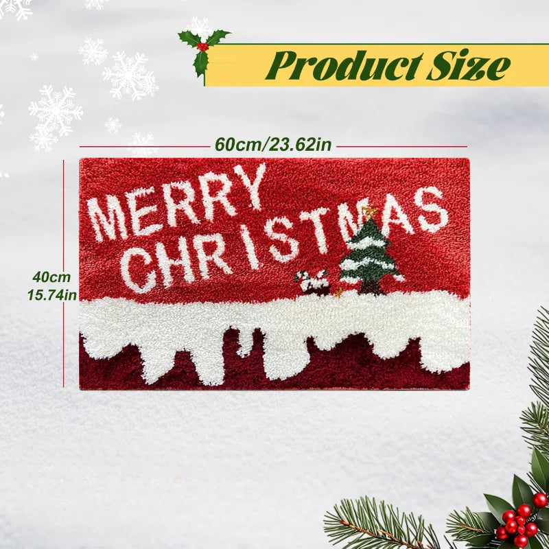 Christmas Door Mat Red Santa Claus Outdoor